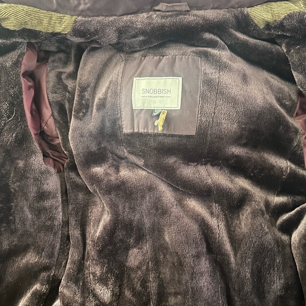 Snobbish Women's Utility Jacket with Fur Hood - Picture 5 of 5